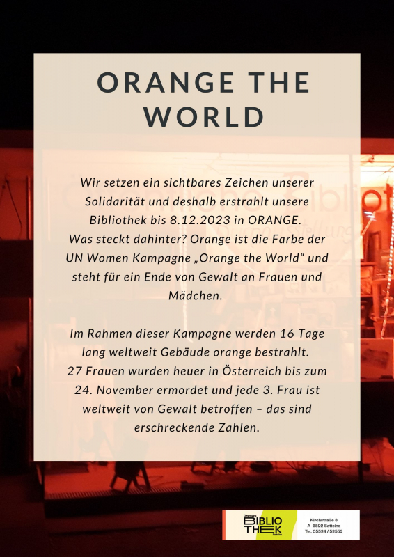 Plakat Orange the World 2023