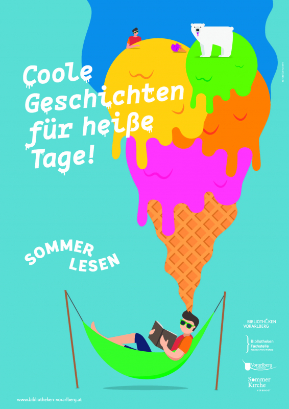 Sommerlesen 2024: Plakat Coole Geschichten