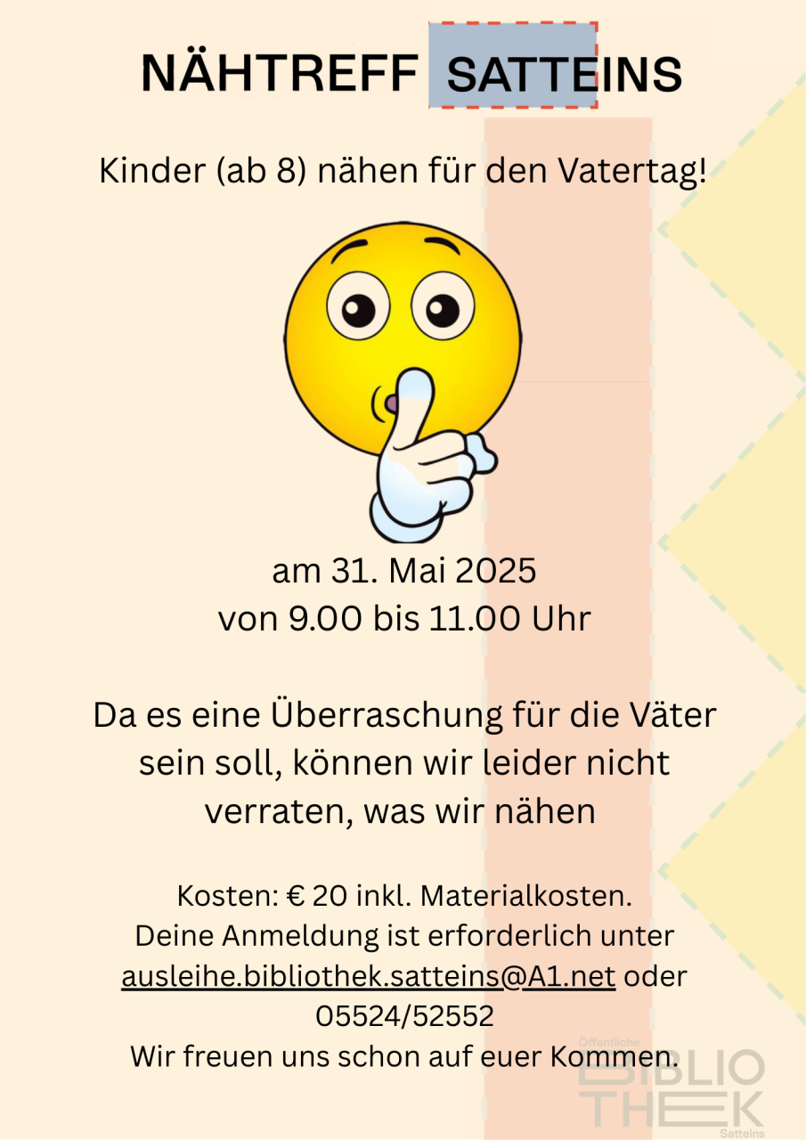 Plakat-Vatertagnähen 2025