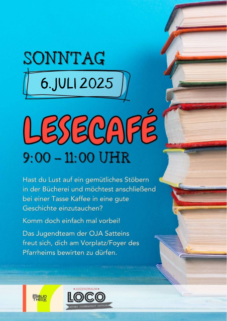 Plakat Lesecafé 6.7.2025