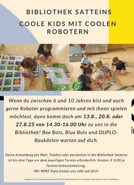 Coole Kids mit coolen Robotern 2025