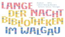 Plakat Lange Nacht der Bibliotheken im Walgau 2025 - Gesamt-Programm