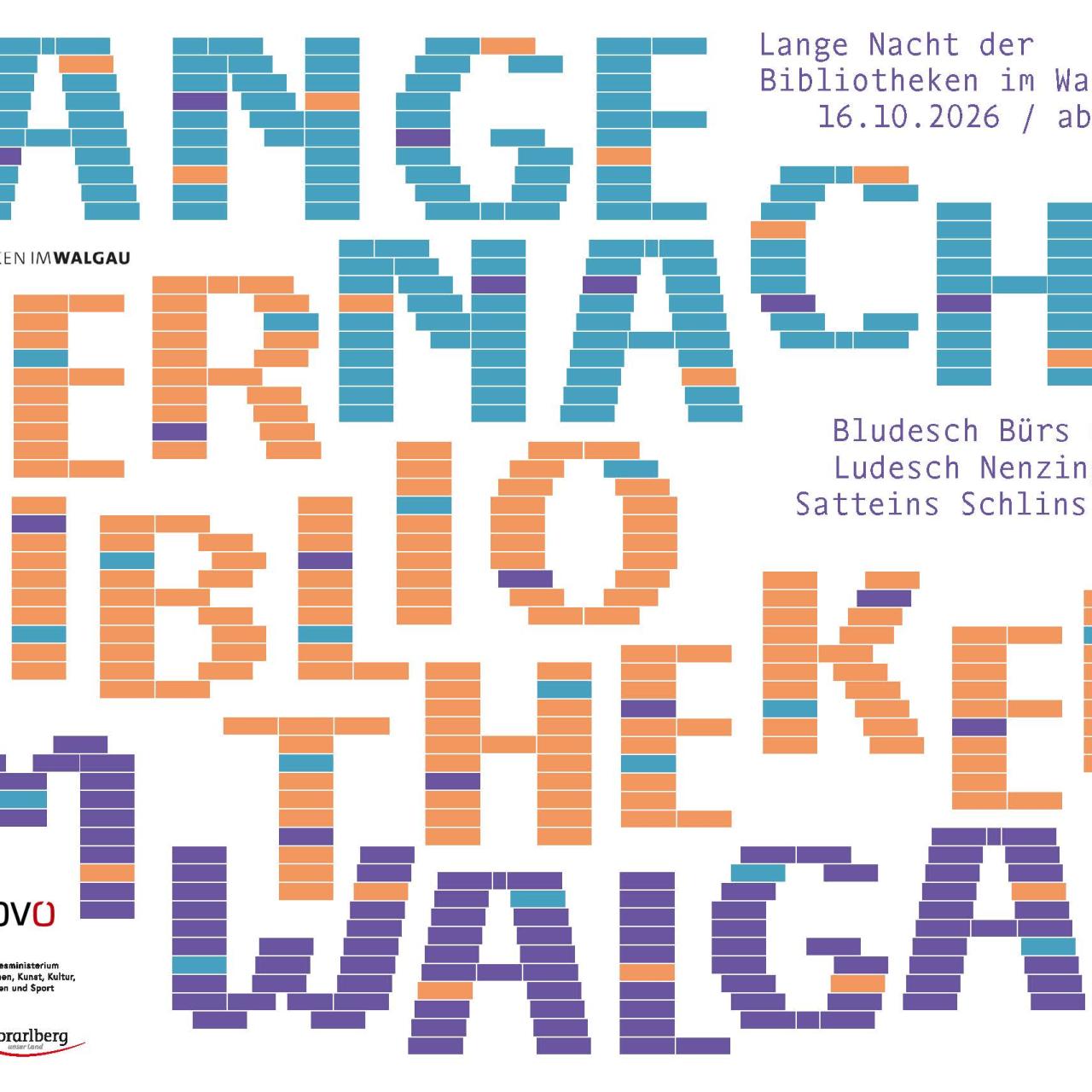 Plakat Lange Nacht der Bibliotheken 2026