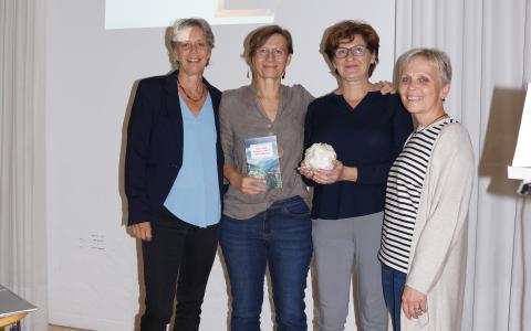 Buchpräsentation Marlene Kilga: Anna Schade, Marlene Kilga, Birgti Sargant und Margit Brunner Gohm